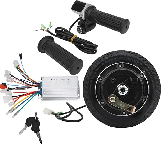Electric Scooter Hub Motor Kit, 48V 350W Wheel E-Bike Motor Conversion Hub Kit Electric Bike Wheel Brushless Hub Motor Accessory