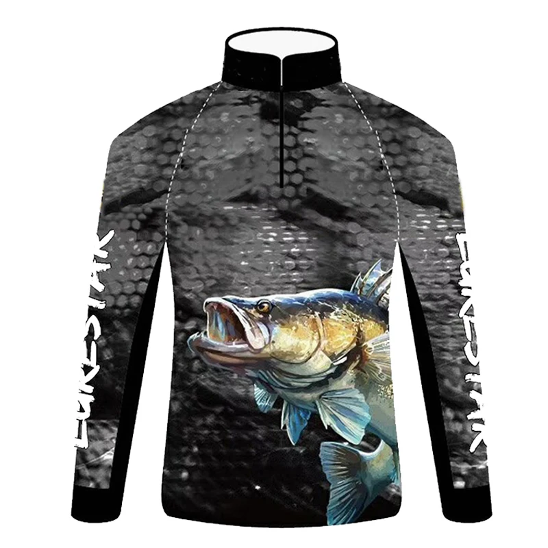 Wholesale Fishing Jersey Customized Fishing Tournament Jersey Sublimation Quick Dry Fishing Wear Digital Printed Shirts