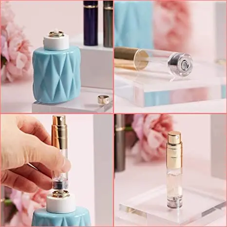 Travel Atomizer Mini Refillable Empty Spray Perfume Bottle 5ml Portable Scent Pump Case Take It By Air w/o Leaking