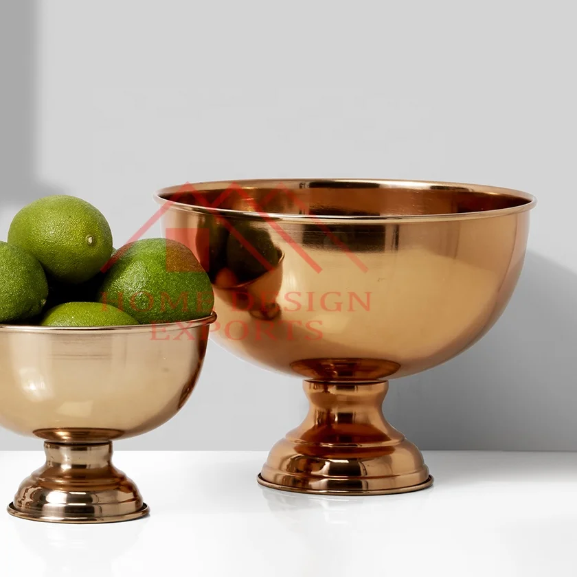 Brass Scalloped Pedestal Flower Bowl/Table Centerpieces Bronze Finishing Pedestal Bowl on Footed Base for Home Best Seller