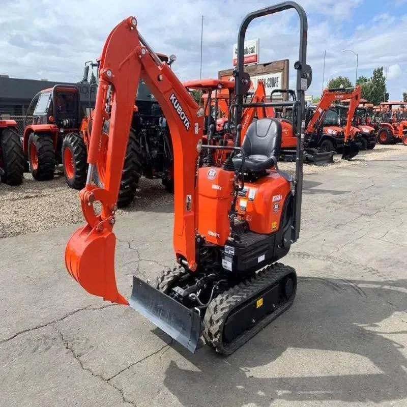 1 Ton Kubota K008-3 Construction Machinery Mini Excavator Farm Appliance Digger