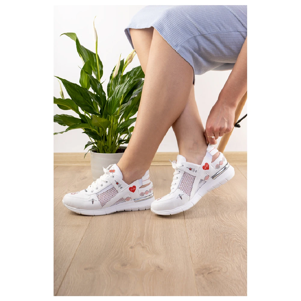 Sneakers High Quality Shoes Patterned Mesh Orthopedic Sport Sandals Sports Doctor Sneaker Shoes for Medical Use Mesh Details