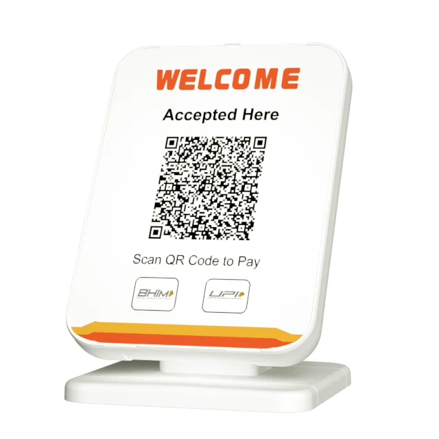ES10 code reader soundbox payment broadcast terminal with 2.4inch display dynamic QR code