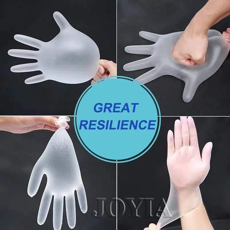 Food  Clear PVC Gloves Kitchen PVC Cleaning Health Gloves Disposable Gloves Kitchen Gadget