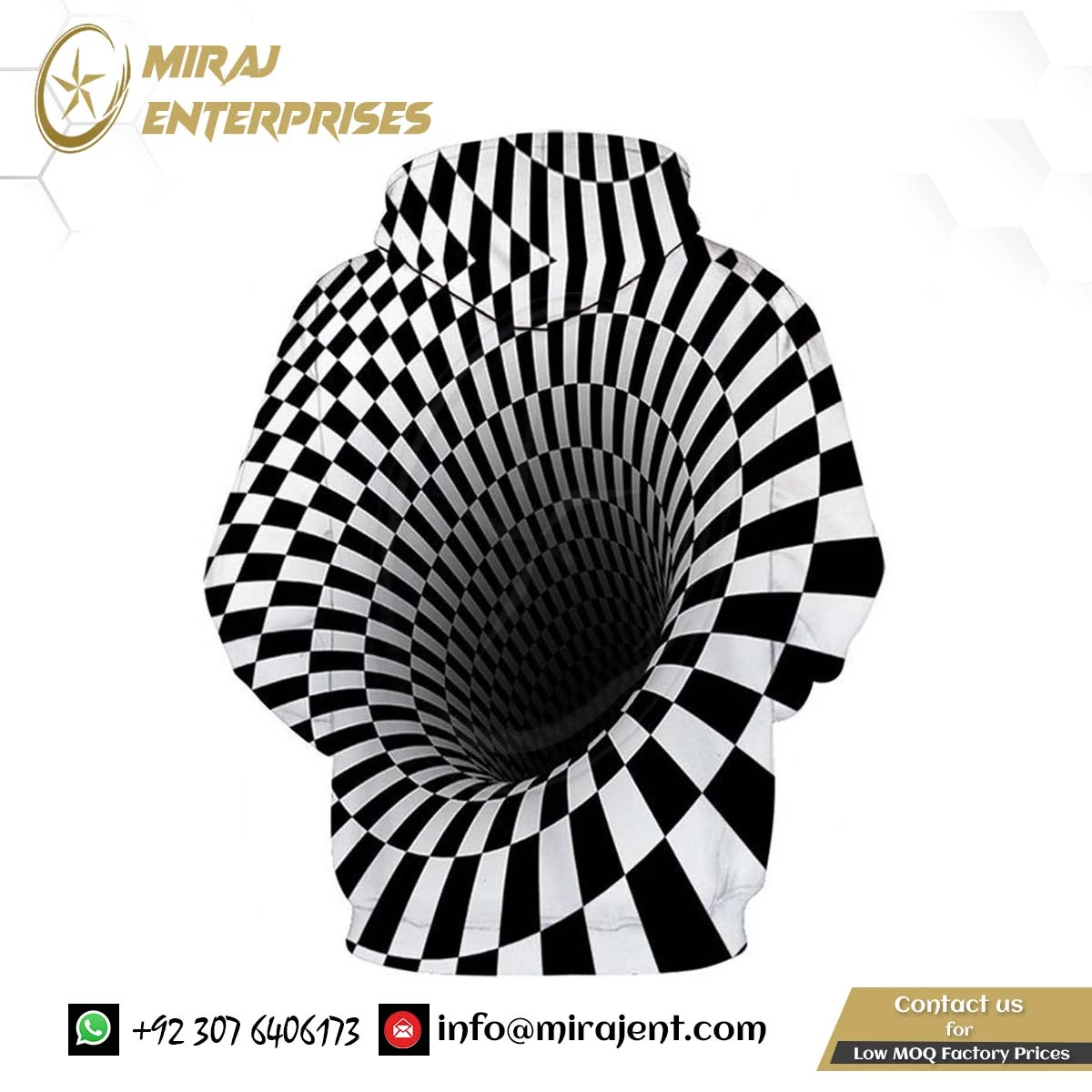 Customized Men Hoodies 3D breathable Thermal Pullover cotton Hoodies Sweatshirt Optical Illusion Unisex