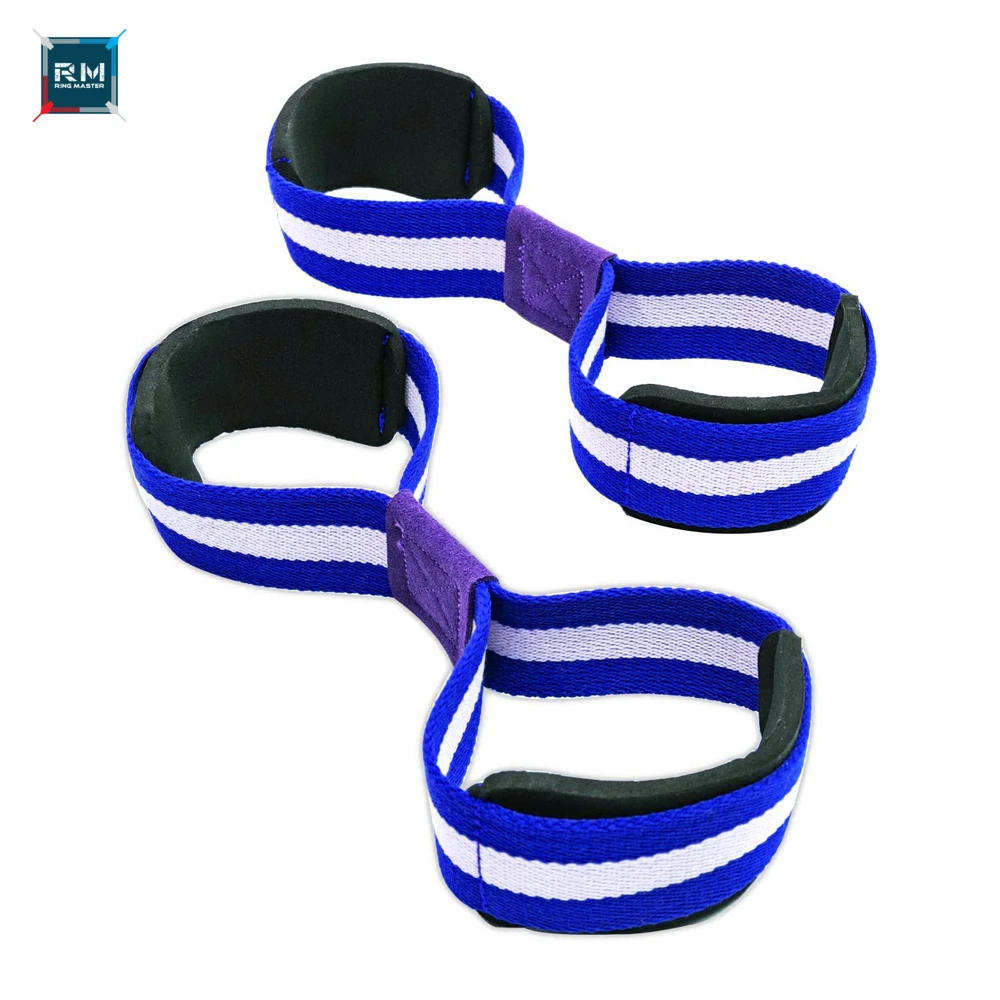 Fitness Safety Padded Figure 8 Lifting Straps for All Types of Lifting Exercises Including Powerlifting Weightlifting Shrugs
