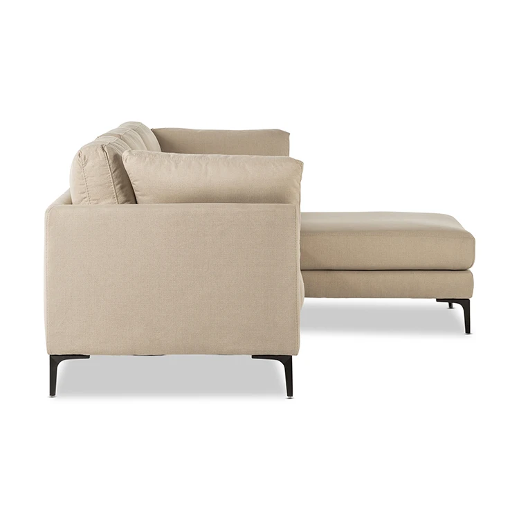 Source Factory Wholesale Livingroom Wooden L-shape Corner Couch Sectional Sofa Sets Capa De Sofa L Designs L Shaped Sofa