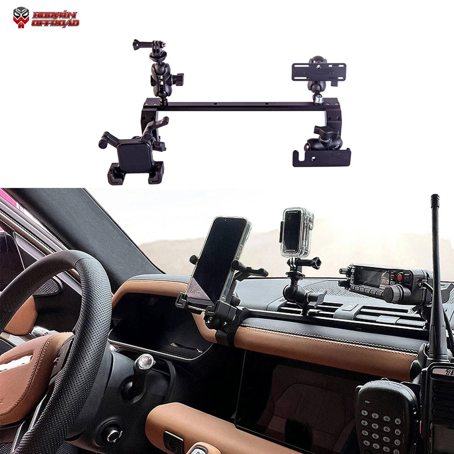 Держатель для центральной консоли мобильного телефона Land Rover Defender L663 2020 2021 2022 2023 2024 Gps рация радио