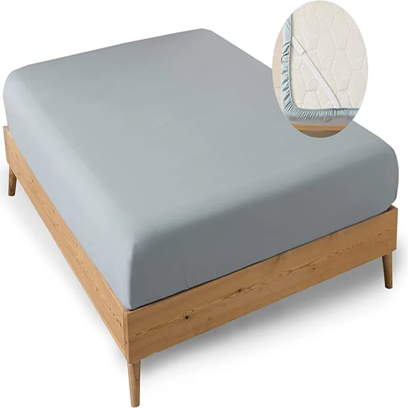 Fade Resistant Double Brushed Ultra Soft Microfiber   Pocket Single Fitted Sheet