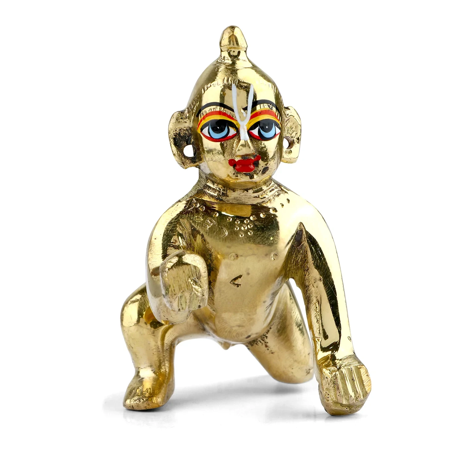 Латунная фигурка Gopal/Laddu Gopal Idol керамическая статуэтка с глазурованным ангелом домашний декор свадьба эмалью счастливого кота