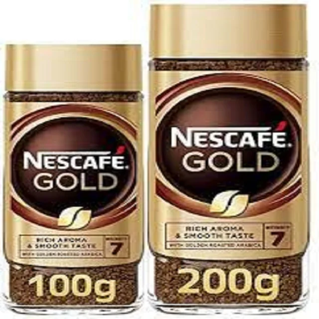 Nescafe Золотая смесь кофе (200 г)/Nescafe Золотой Органический (100 Гладкий растворимый 200 г