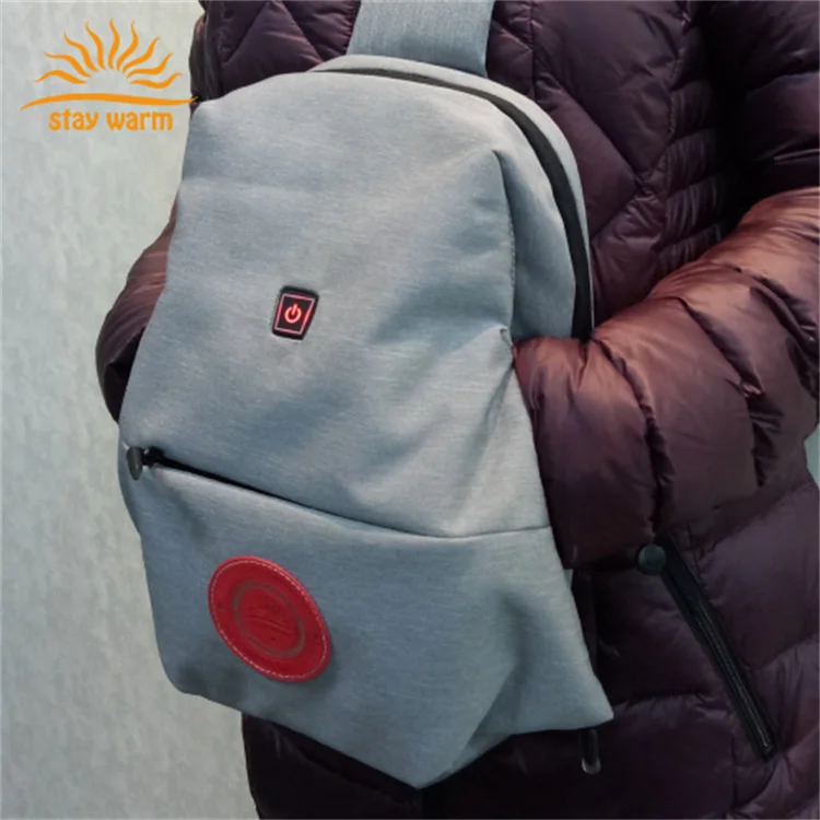 Custom 5V USB Heated Hand Warmer Chest Bag Crossbody Muff For Winter