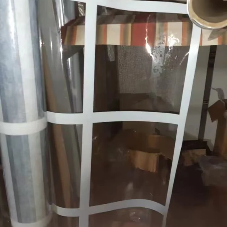 0.25mm pvc sheet clear per sq Flexible Transparent PVC Film pvc cristal with white stripes
