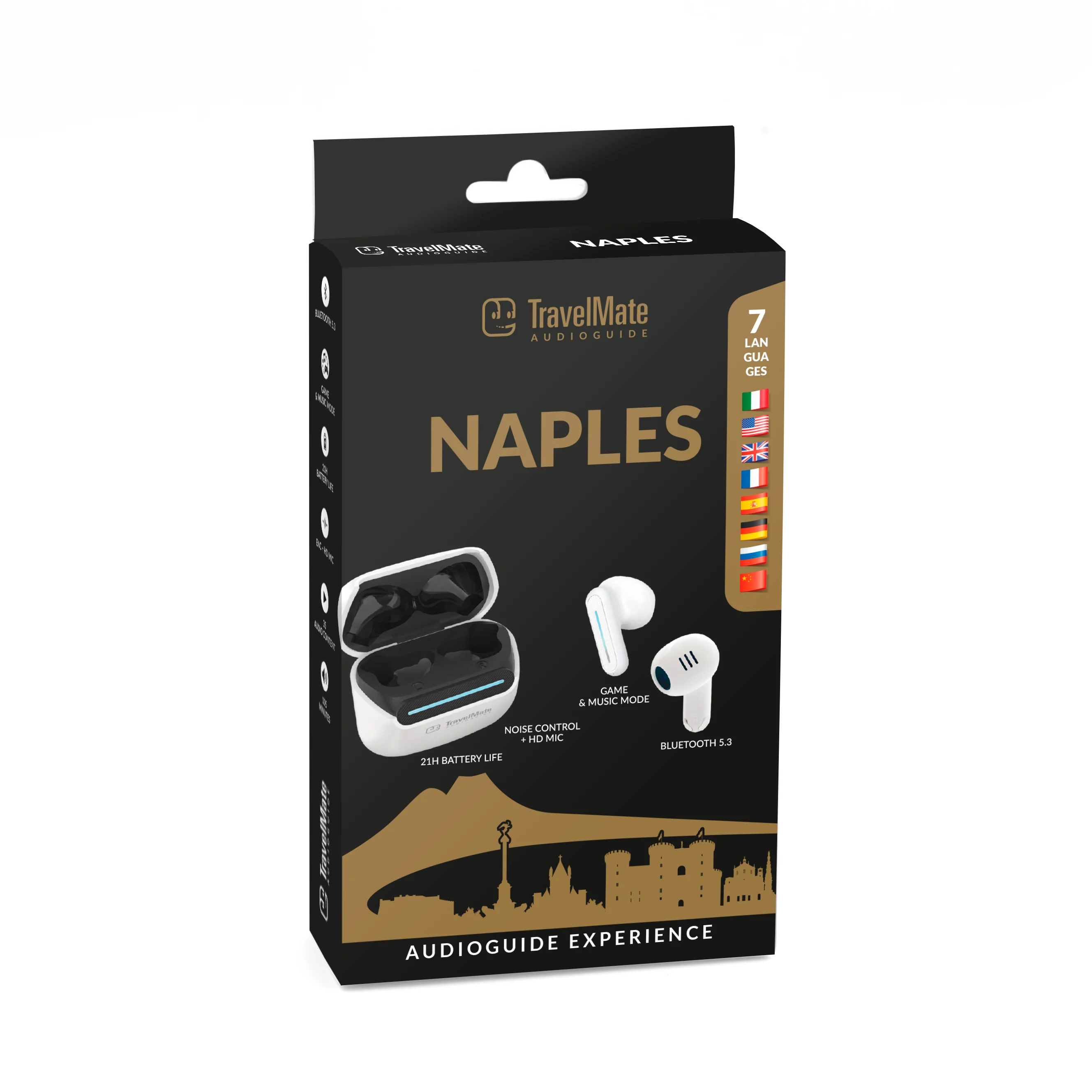 Непревзойденная модель Naples Vesuvius Bluetooth новые продукты 2024 экскурсионные аудиогиды гарнитуры для жилых помещений