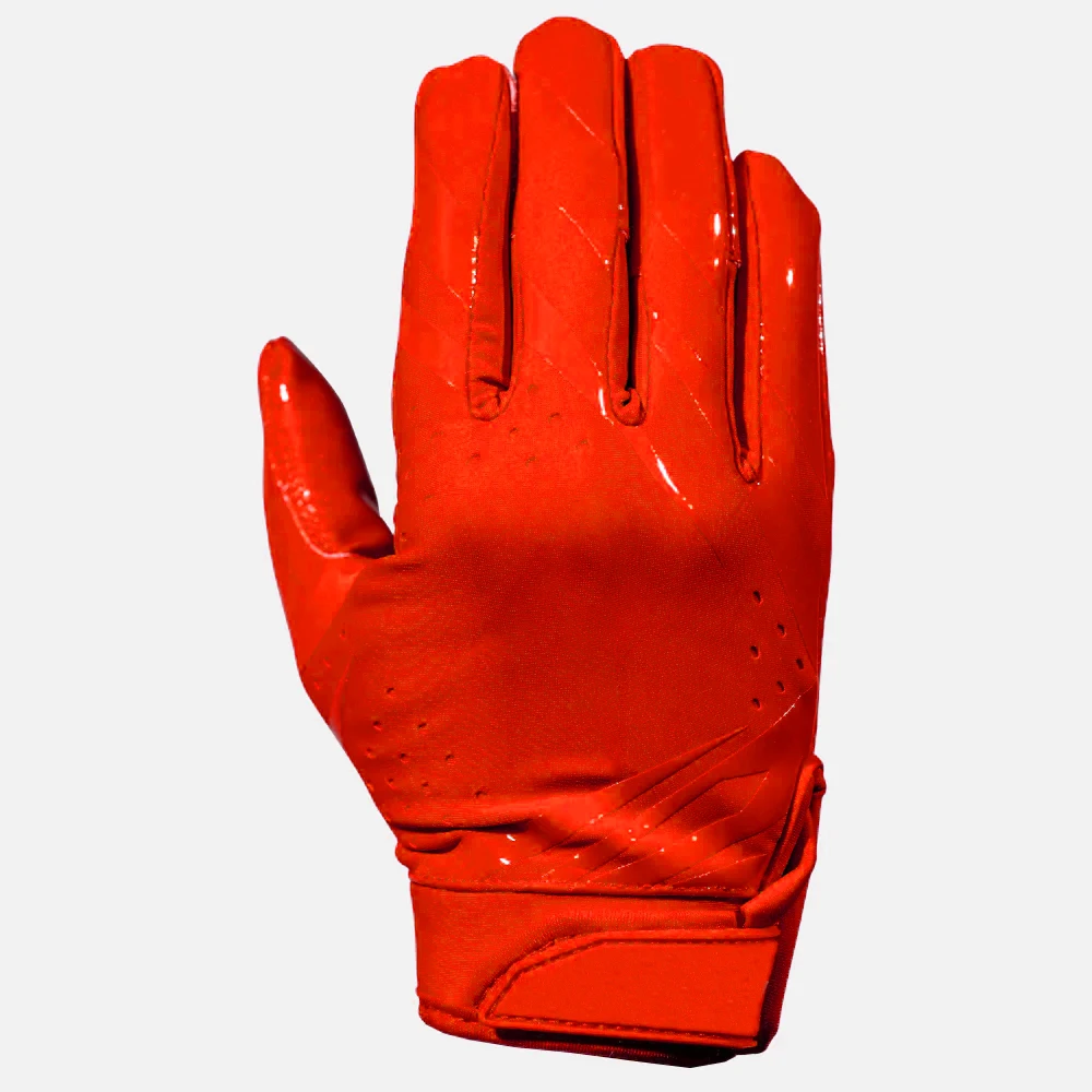 Wholesale Sticky Football Gloves Comfortable Soft American Football Gloves Custom Printed Football Receiver Gloves