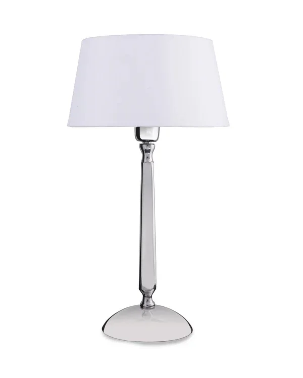 Korean style decorative ornaments bedroom bedside lighting cylindrical silver-plated white metal reading lamp