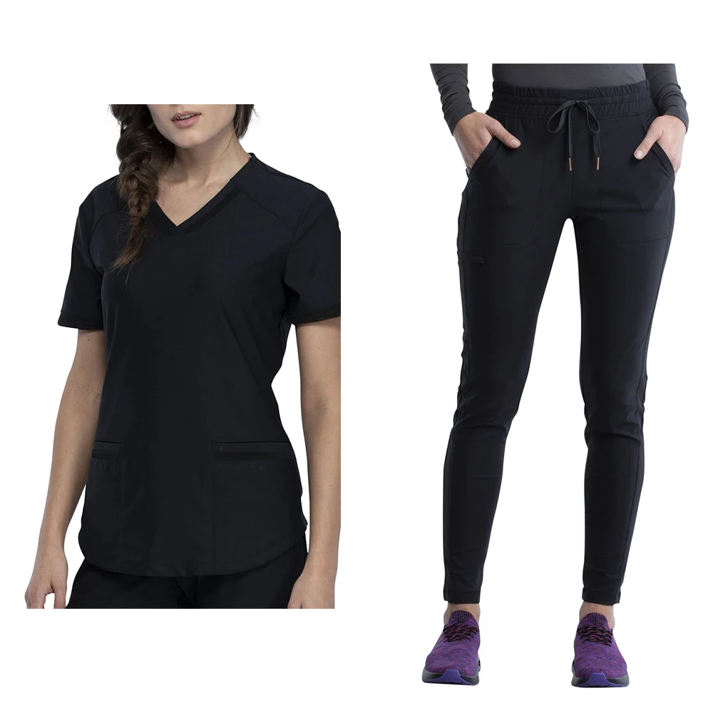 Best quality customize doctors and nurses work out clothing women t shirt nursing uniforms shirt scrubs