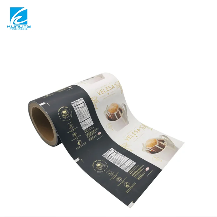 Aluminum Foil Food Packaging Honey Film Rolls Supplement Sachet Plastic Custom Printed Laminated Snack Packaging Roll Film