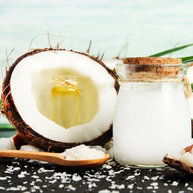 Private label organic extra virgin cold pressed coconut oil for Cooking Premium Natural Certified Non-Greasy 3 litre Coconut Oil