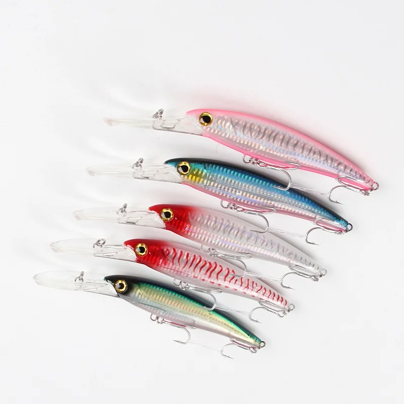 Seafox 210mm Heavy Tuna Fishing Lures Minnow Deep Diving Bait with 3D Eyes Long Lip Pesca Trolling for Trolling Baitcasting