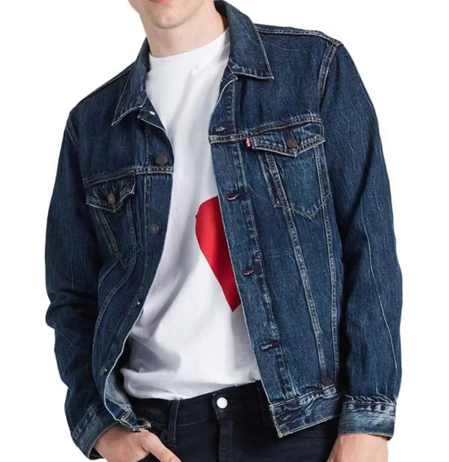 Very Stylish Fashionable 100% Cotton Denim Jacket Casual Workwear Custom Denim Jackets Boys Cheap Price Jacket From Bangladesh