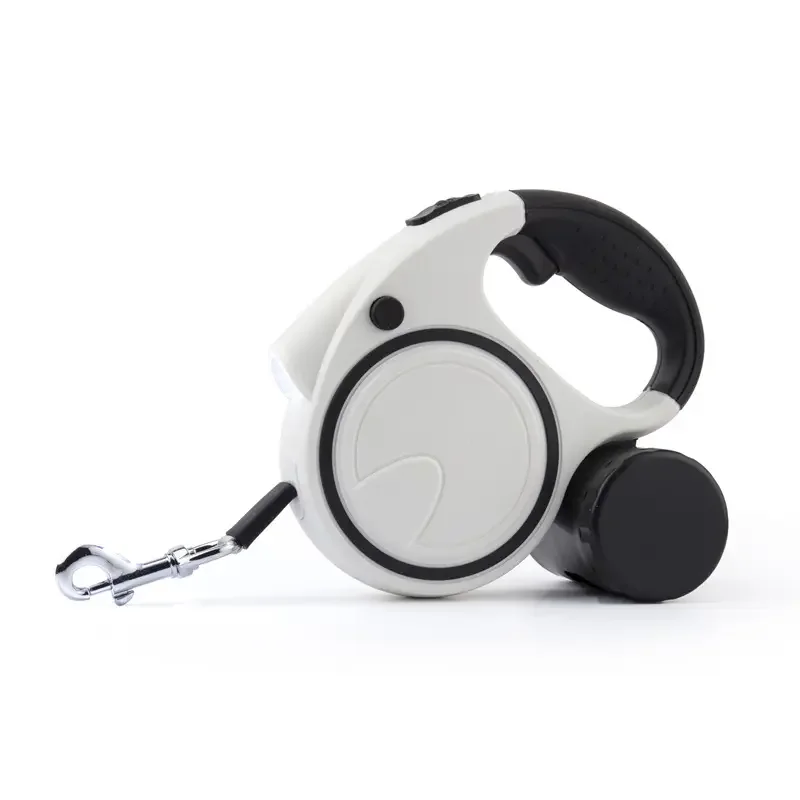 HUAJU INDUSTRIAL LED Light Garbage Bag Nylon Rope Padded Handle Automatic Retractable Dog Leash