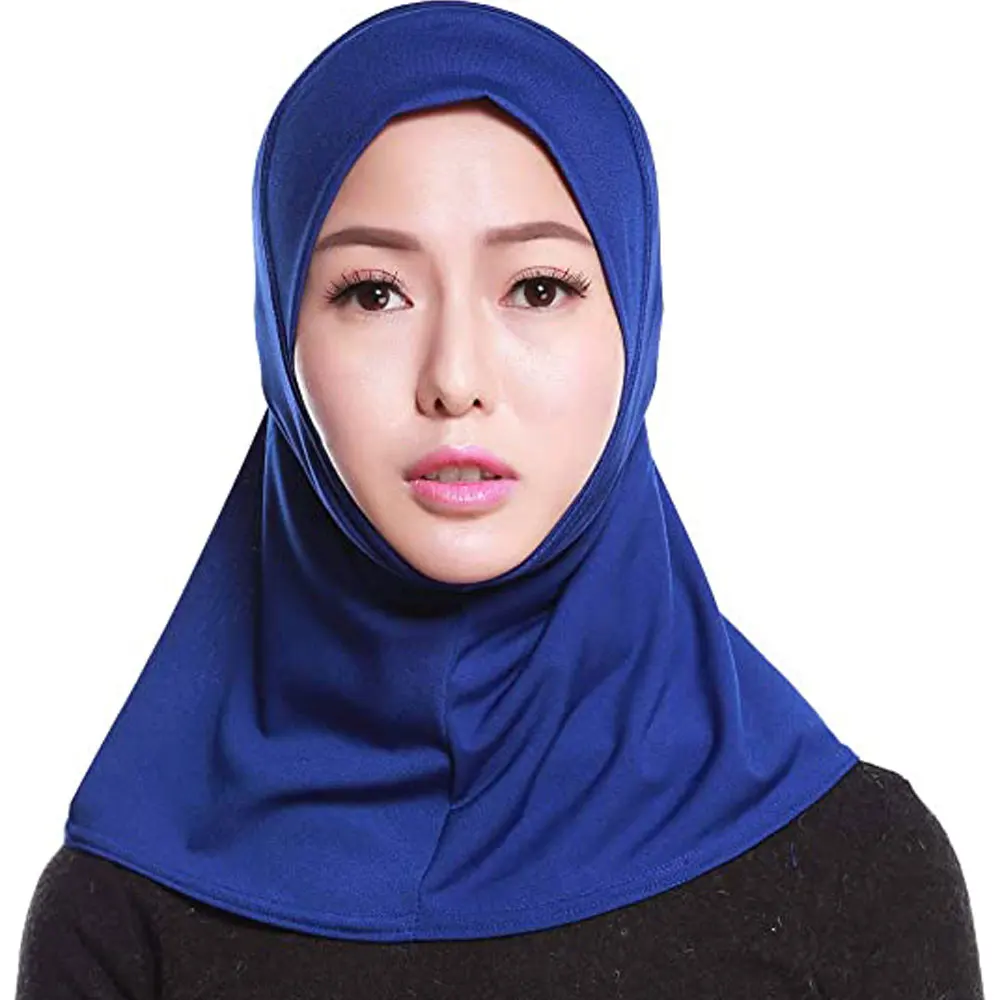 Wholesale Sparkle Shawls Muslim Women Sports  Hijab Under scarf  Full Cover Hijab Neck Cover Head Wear