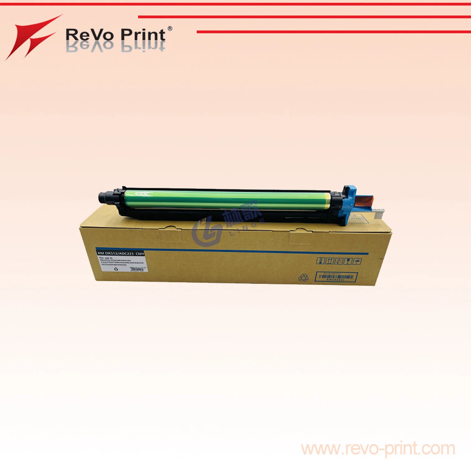 Revoprint Compatible Drum Unit KM-DR512/ADC223 For Konica Minolta Bizhub C221/C221S/C224/C284/C364/C454/C554/C7122 And More