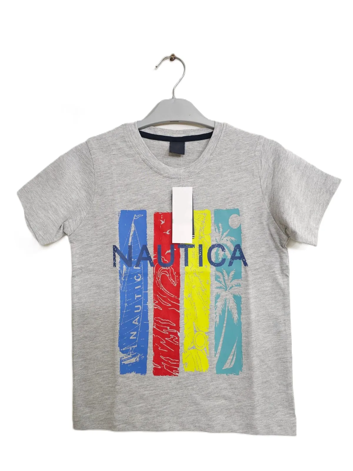 Футболка для мальчиков с коротким рукавом и круглым вырезом