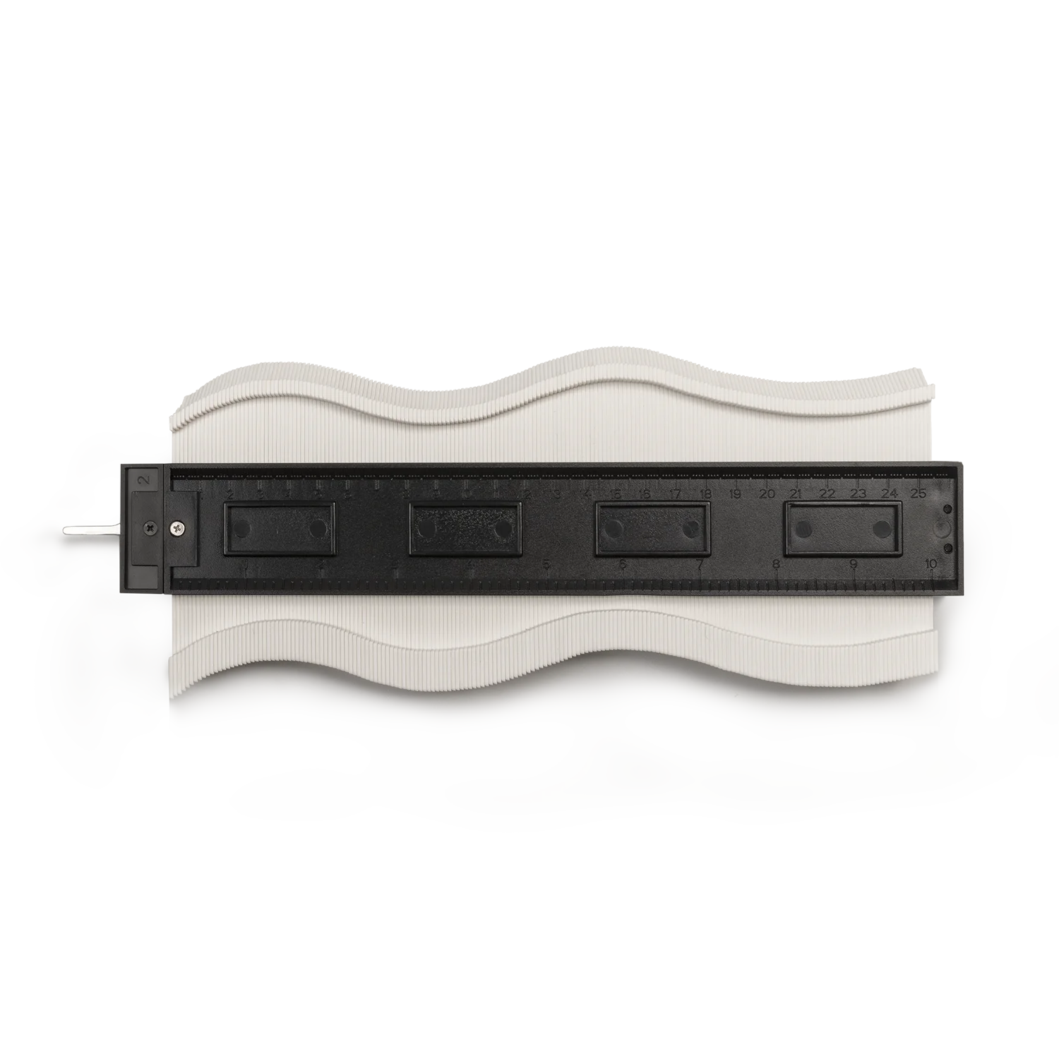 Patented design, Expensive, contour gauge expandable 10 inch with metal lock