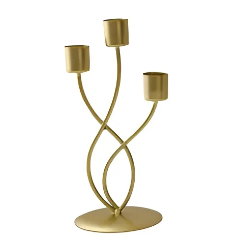 Elegant Colorful Iron Metal Candelabra For Home Interior Candlesticks Lighting Wedding House and Living Room Decoration 2024