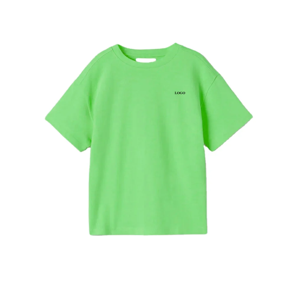 New Design Custom Lovely Cartoon Print Round Neck Comfort Short Sleeve Kids Wear  T- Shirt  Smart  Look