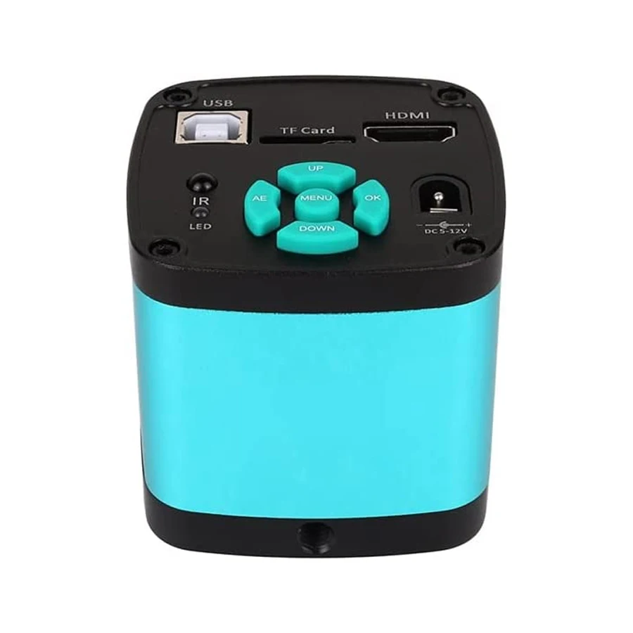 YIZHAN 05-SS 4K 48MP HD.MI USB Digital Video Microscope Camera 1X-130X Zoom C-Mount Lens bracket With light