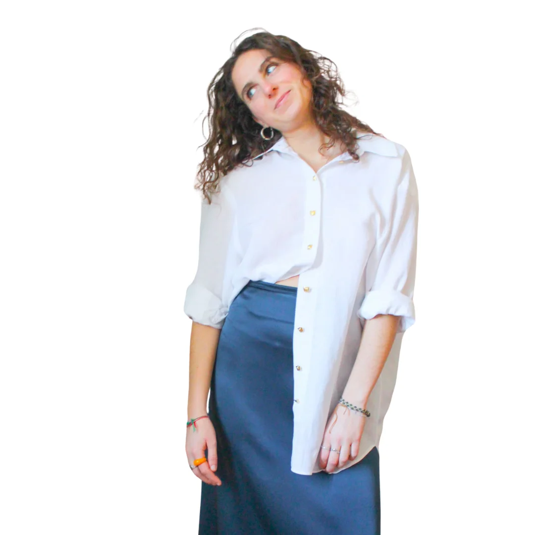 Элегантная рубашка Длинная блузка высокого качества Сделано в Италии льняные пуговицы для девочек женщин повседневные