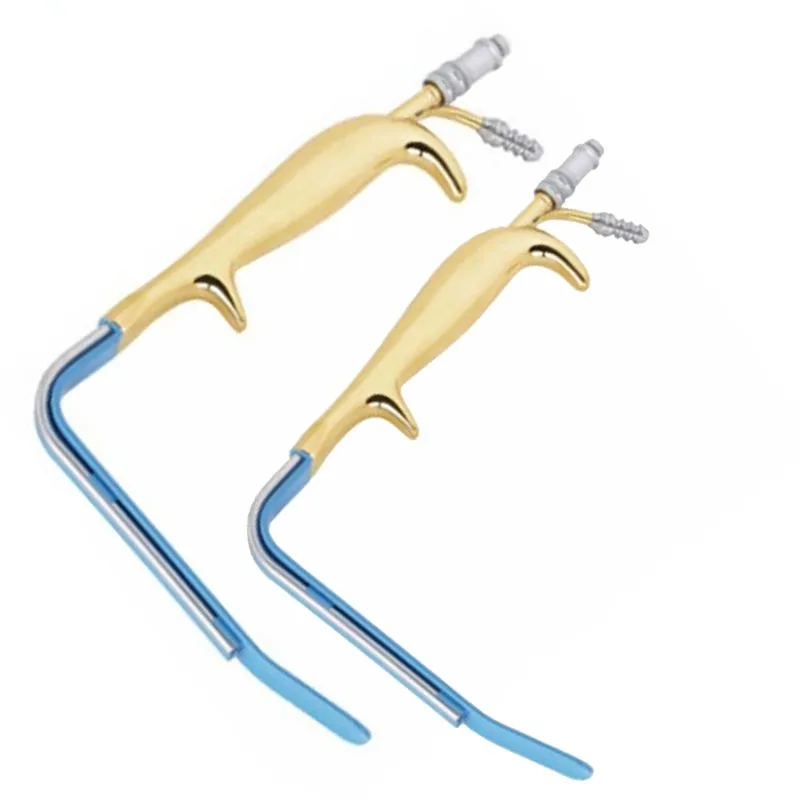 High Quality Brand New Retractor Insulated With Fiber Optic Light Guide and Suction Tube With Smooth End Medical Plastic Surgery