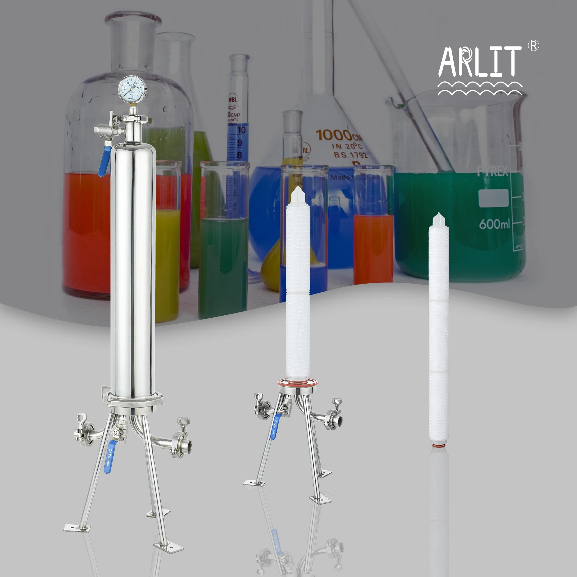 Горячая Распродажа 5 дюймовый корпус фильтра картриджа 304/316 L корпус фильтра из нержавеющей стали