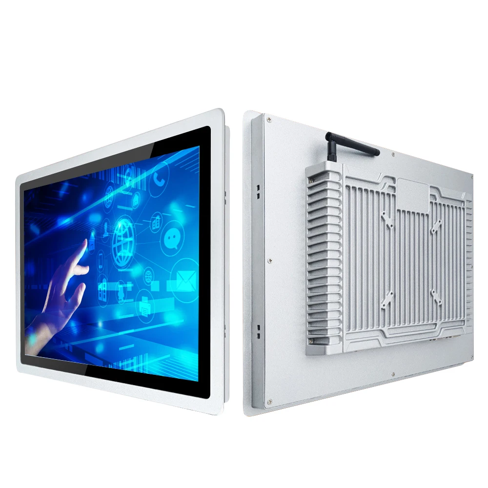 IP65 Waterproof Fanless Industrial PC 10 10.4 12.1 15 17 Inch ipc Linux Embedded Touch Screen All in One Computers Panel Pc