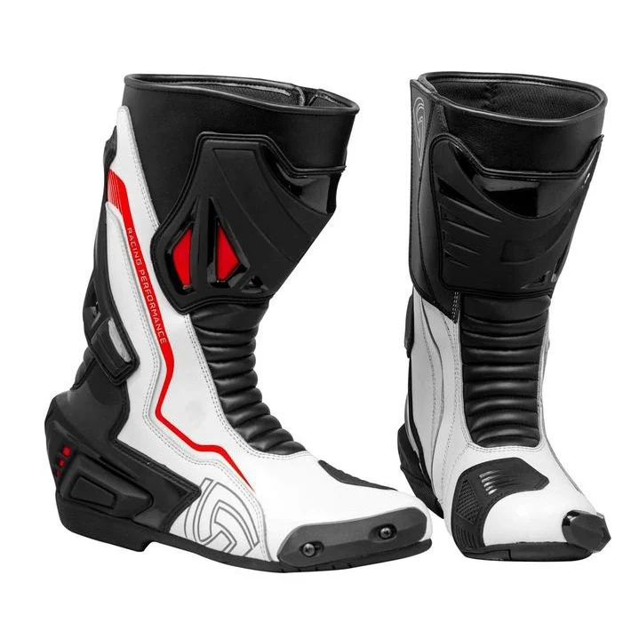 Top Selling Unisex Breathable Leather Motorcycle Boots Racing Motorbike Shoes For Motorcyclist OEM Customized Logo By Madrid