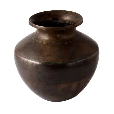 Traditional High Quality Old Hand Crafted Brass Fine Engraved Water Pot use for Storing Water or Flower Pots Home Garden Decor