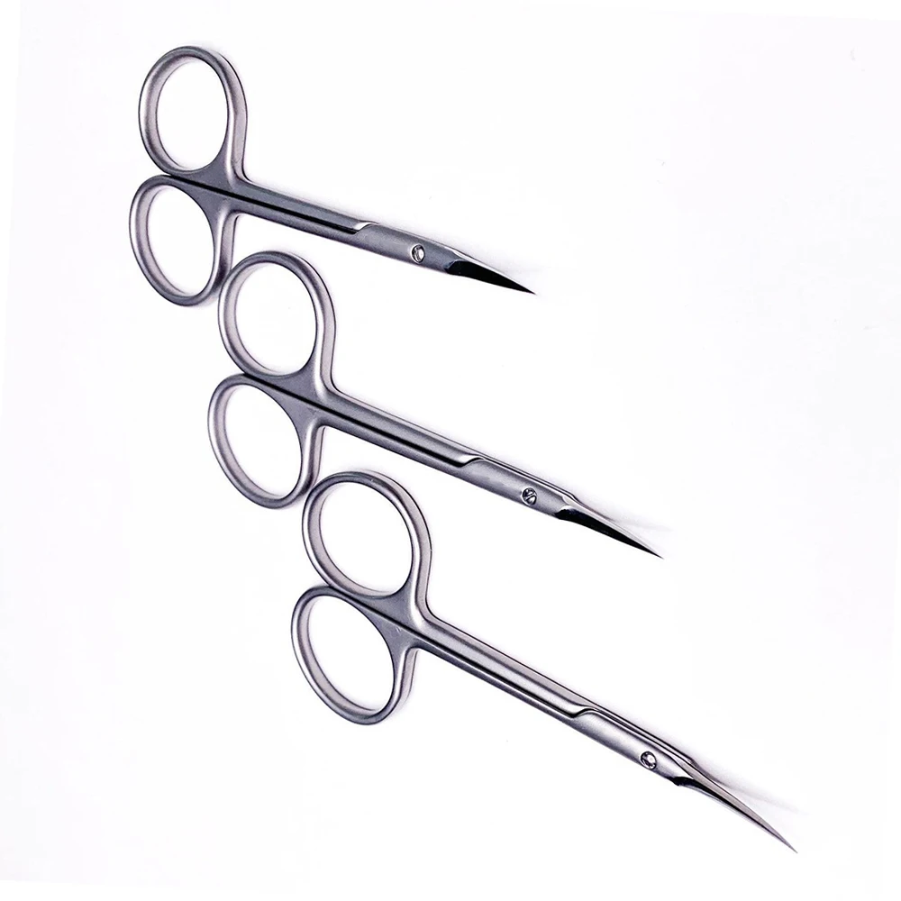 Top Quality Professional Manicure Scissors Gold Copper Scissors Stainless Steel Nail Scissors