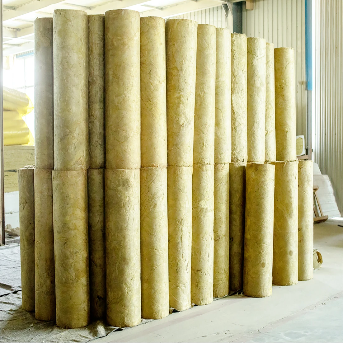 Pipelines for transportation, electric power, national defense, construction heat insulation fireproof materials rock wool pipe