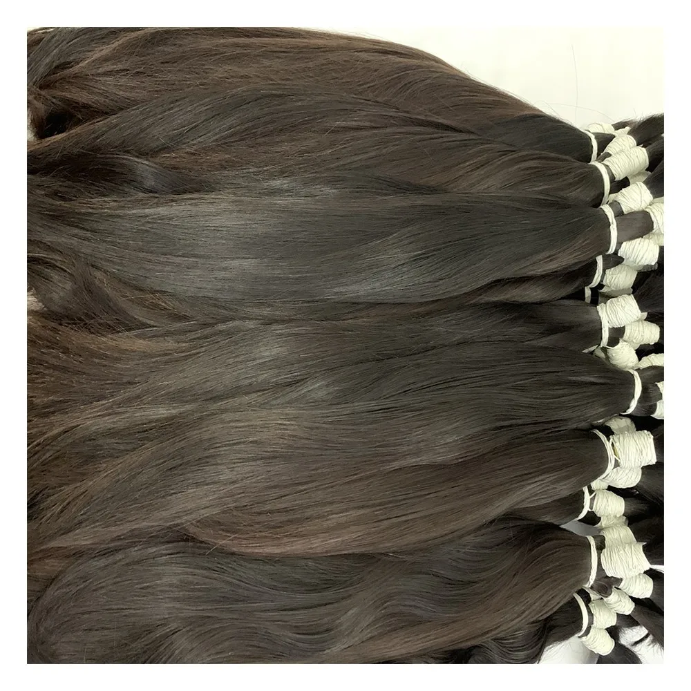 MH TRUST: Best Quality Natural Hair, Bulk Natural Straight Hair Factory price wholesale 100% Human Hair Cheap