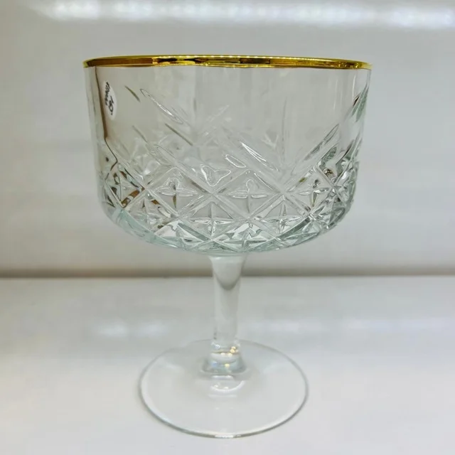 Modern milkshake glass cup dessert waffle ice cream latte glasses cup set beverage glass set fruit juice glass bottle 500 ml