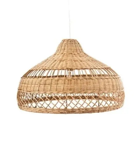 Chandeliers & pendant lights table lamps Rattan Lampshade Pendant Bamboo Lamp Light Vintage Hanging Lamp Shades