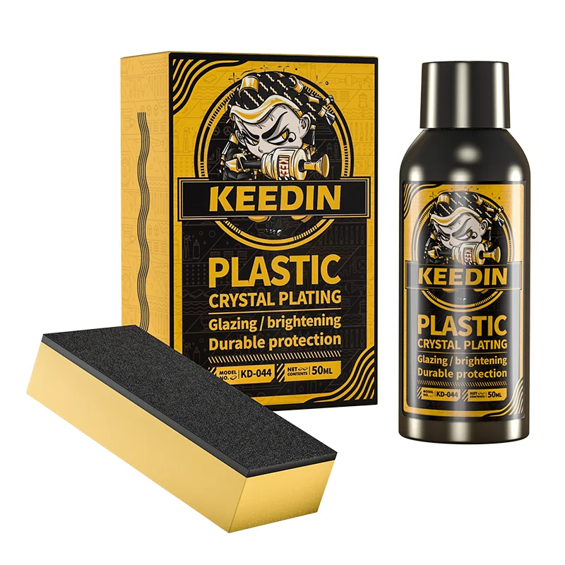 KD-044 KEEDIN Car Plastic Parts Crystal Coating Black Plastic Restorer Auto Cleaner Refurbish Rubber Agent