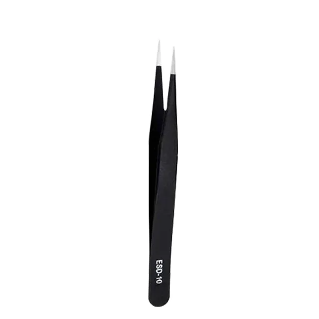 ESD-10 Anti-static Stainless Steel Tweezers  1.5mm (Retail Package)