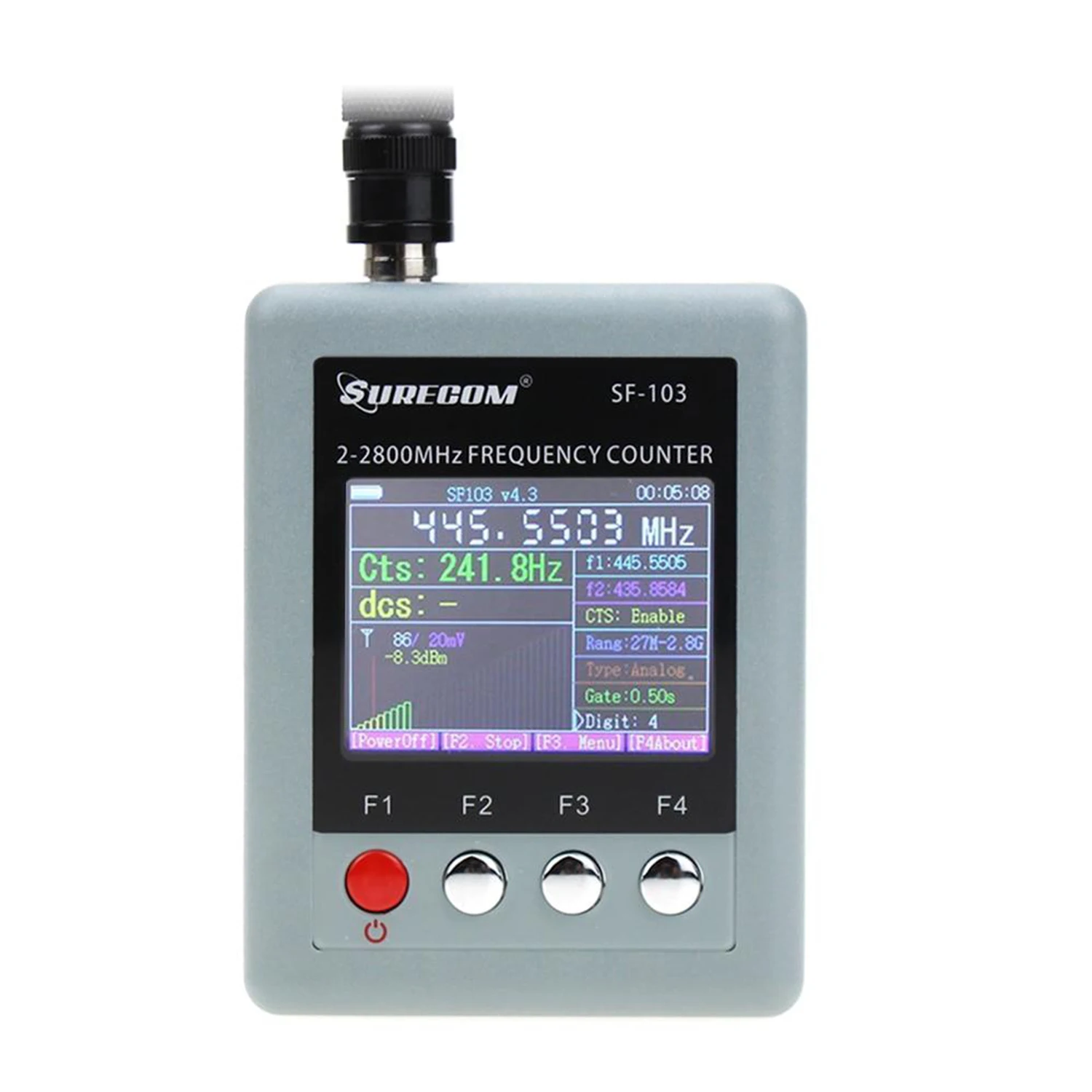 Цифровой тестер 2 МГц-2800 МГц китайская Dmr Ham Radio Ctcss Dcs Walkie Talkie счетчик