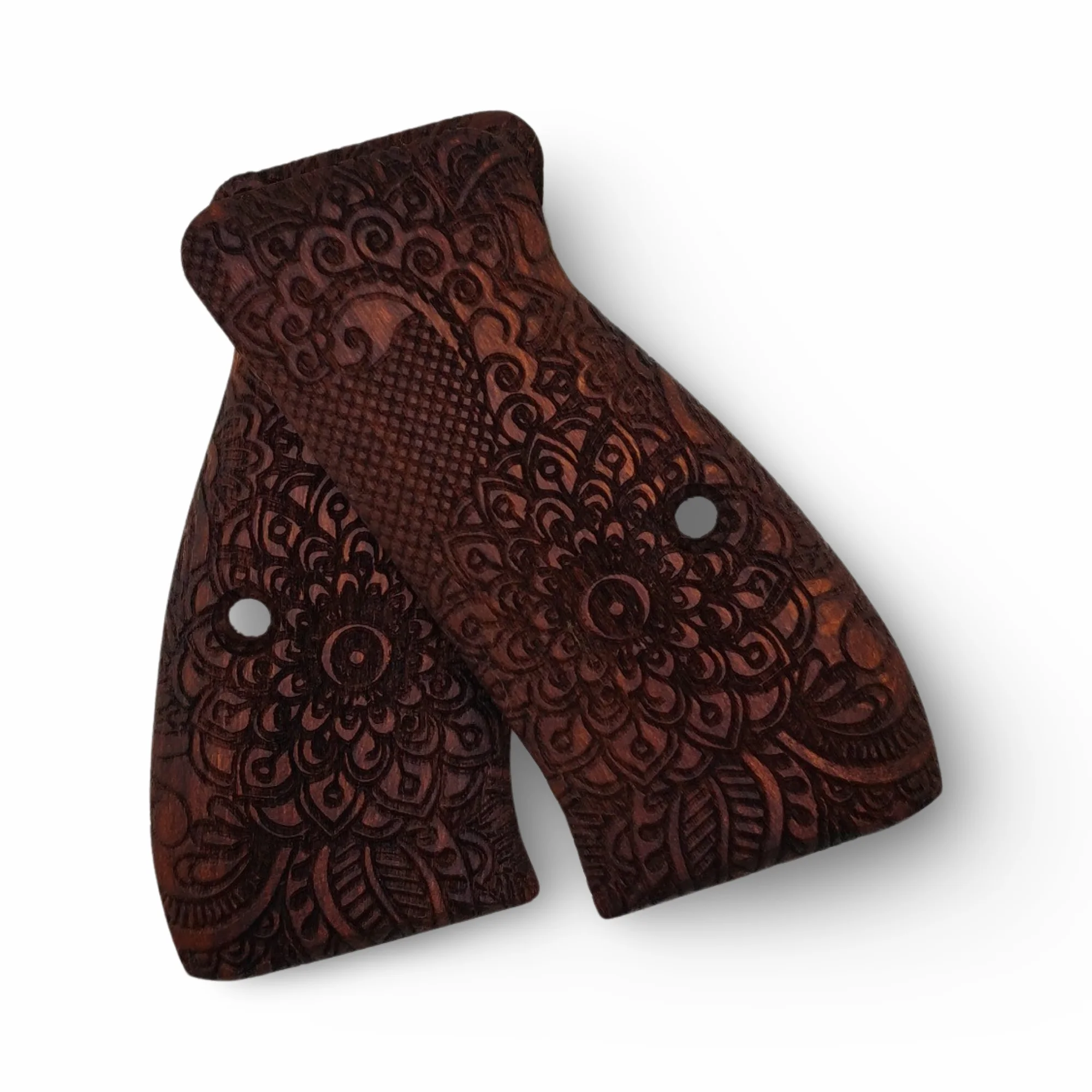 Hot Sale CNC Machined Tactical Wood Handle Grips Universal Compact CZ Shooting Accessories for Hunting
