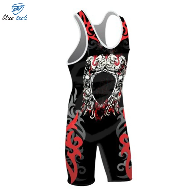 Custom Spandex wrestling tights wrestling suits sublimation wrestling singlets for Men 2023