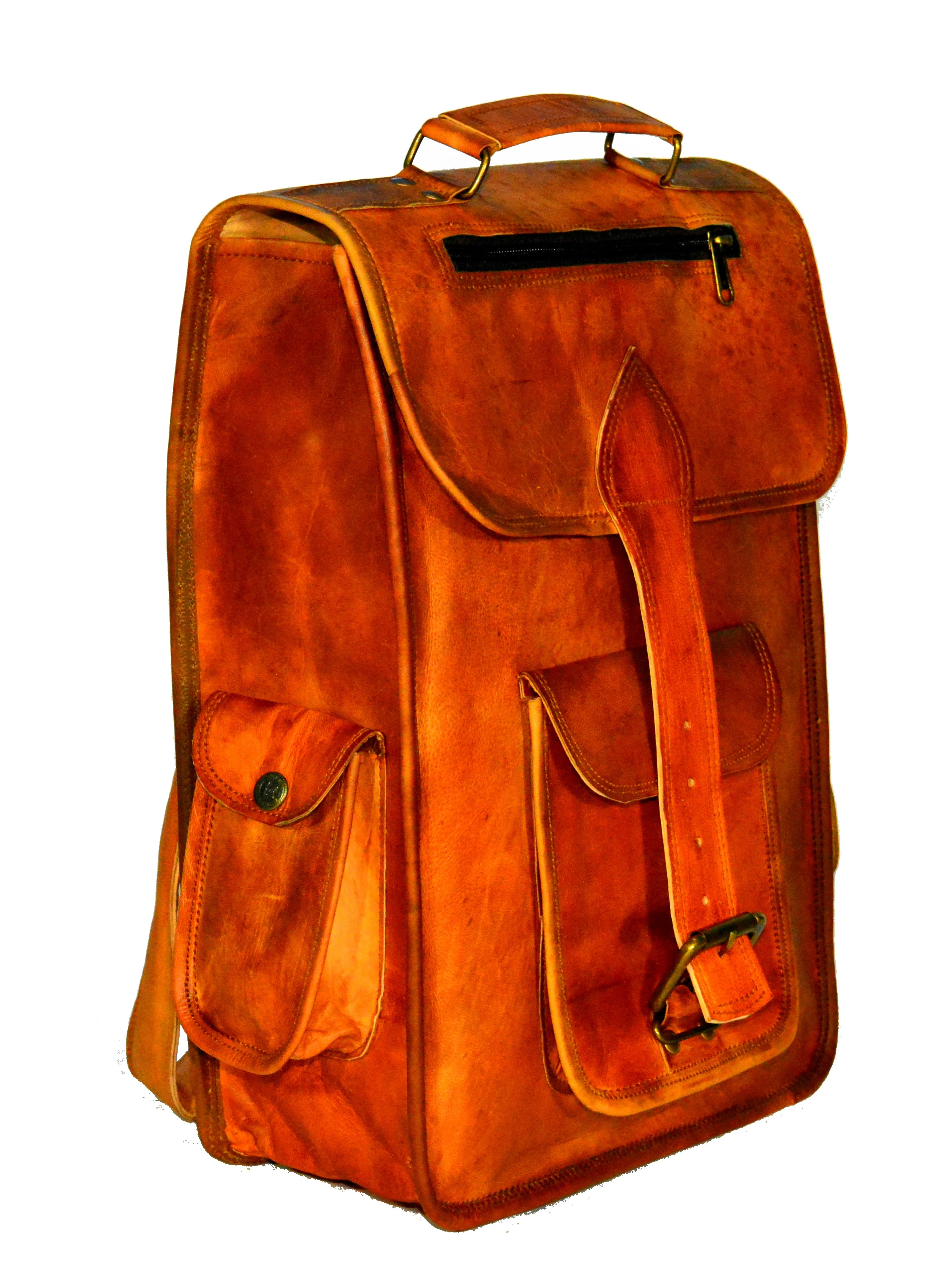 2023 Vintage Full Grain Leather Backpack Laptop Bags For Business Multipurpose Big Capacity Travelling Custom Back Pack